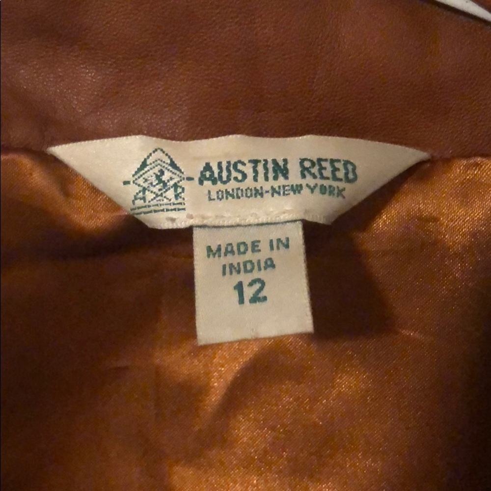 Austin Reed leather jacket - Picture 2 of 3